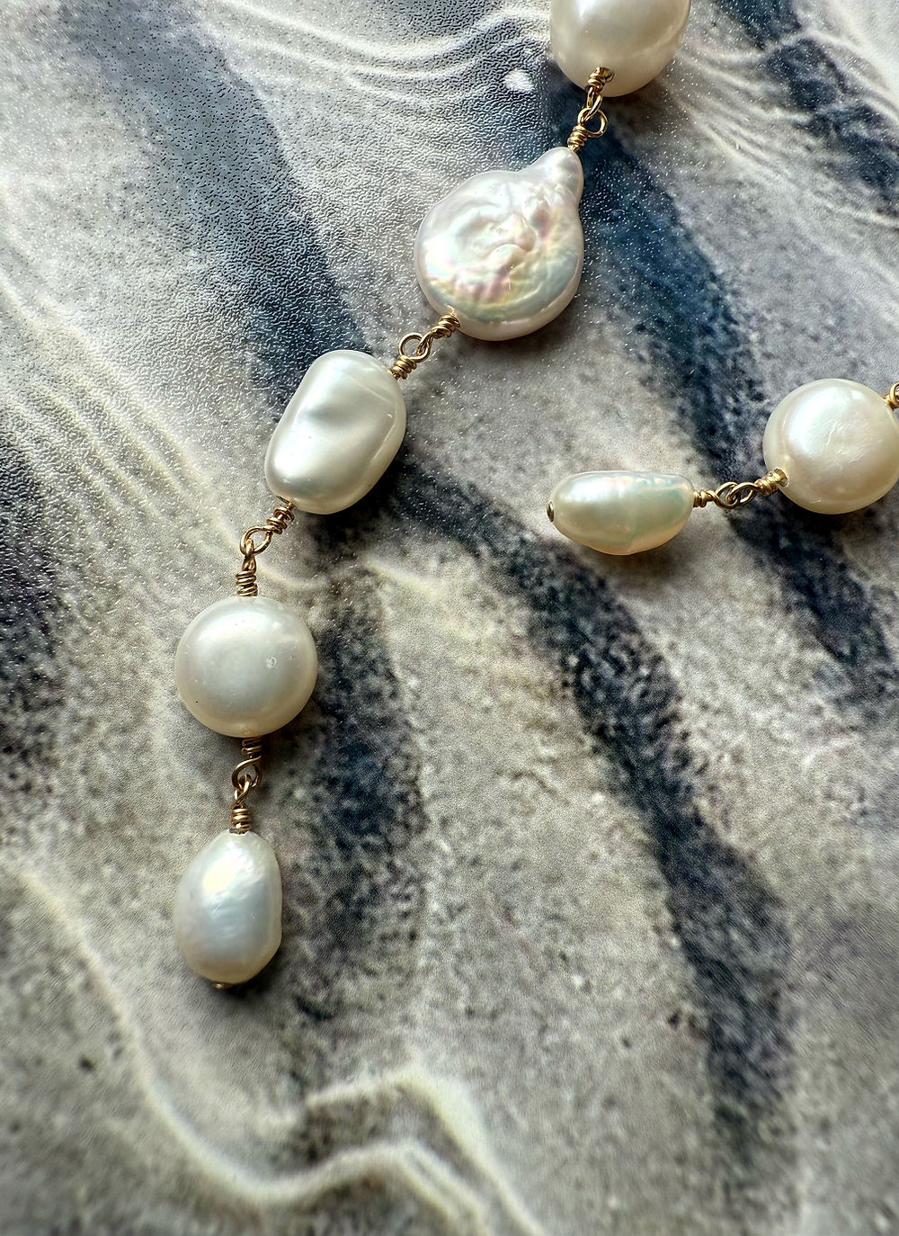 Descending Pearl Earrings
