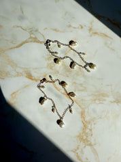 Pearl & Aquamarine Charm Bracelet