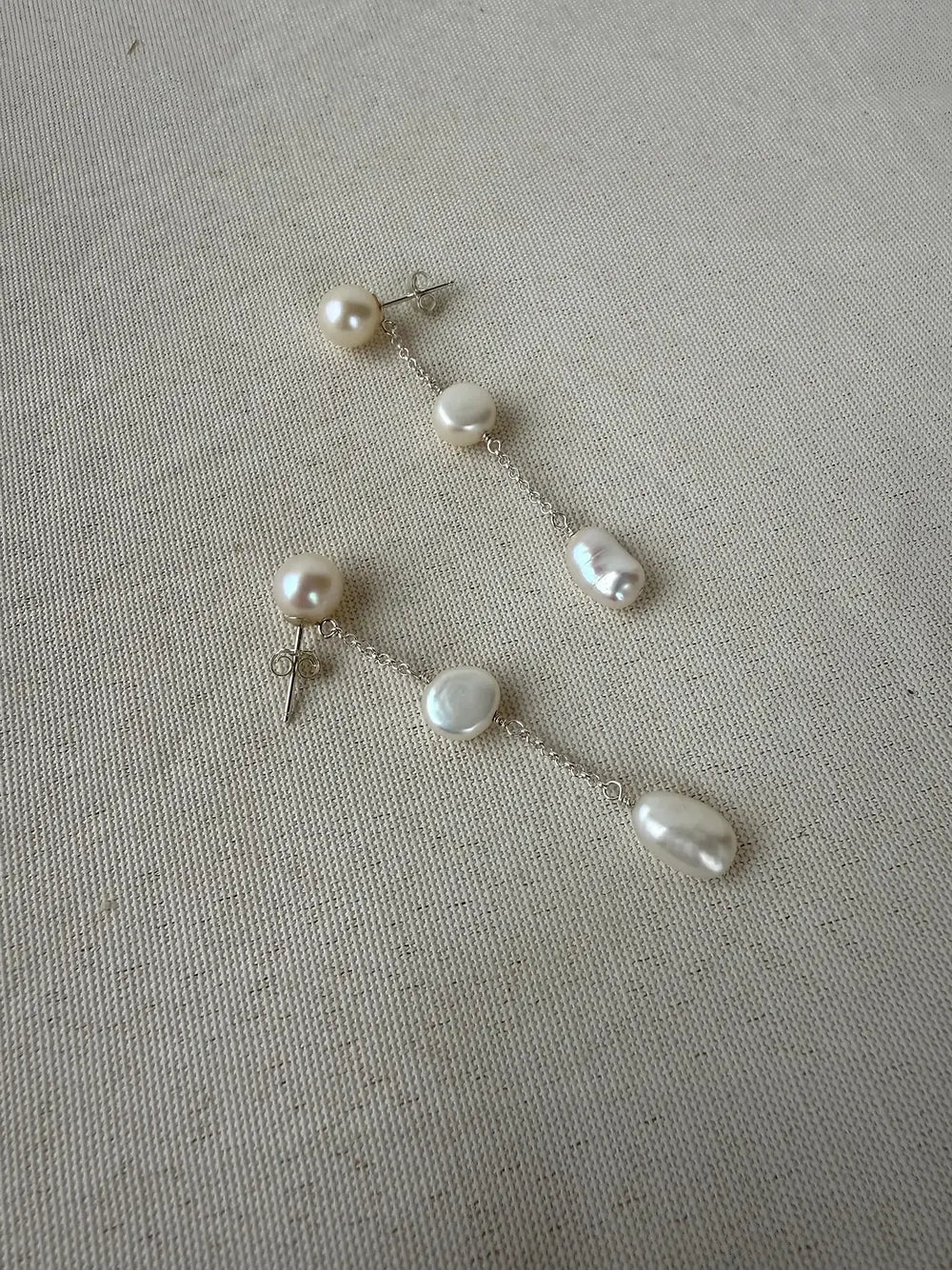 Three Freshwater Pearl Earrings