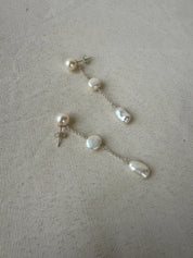 Three Freshwater Pearl Earrings