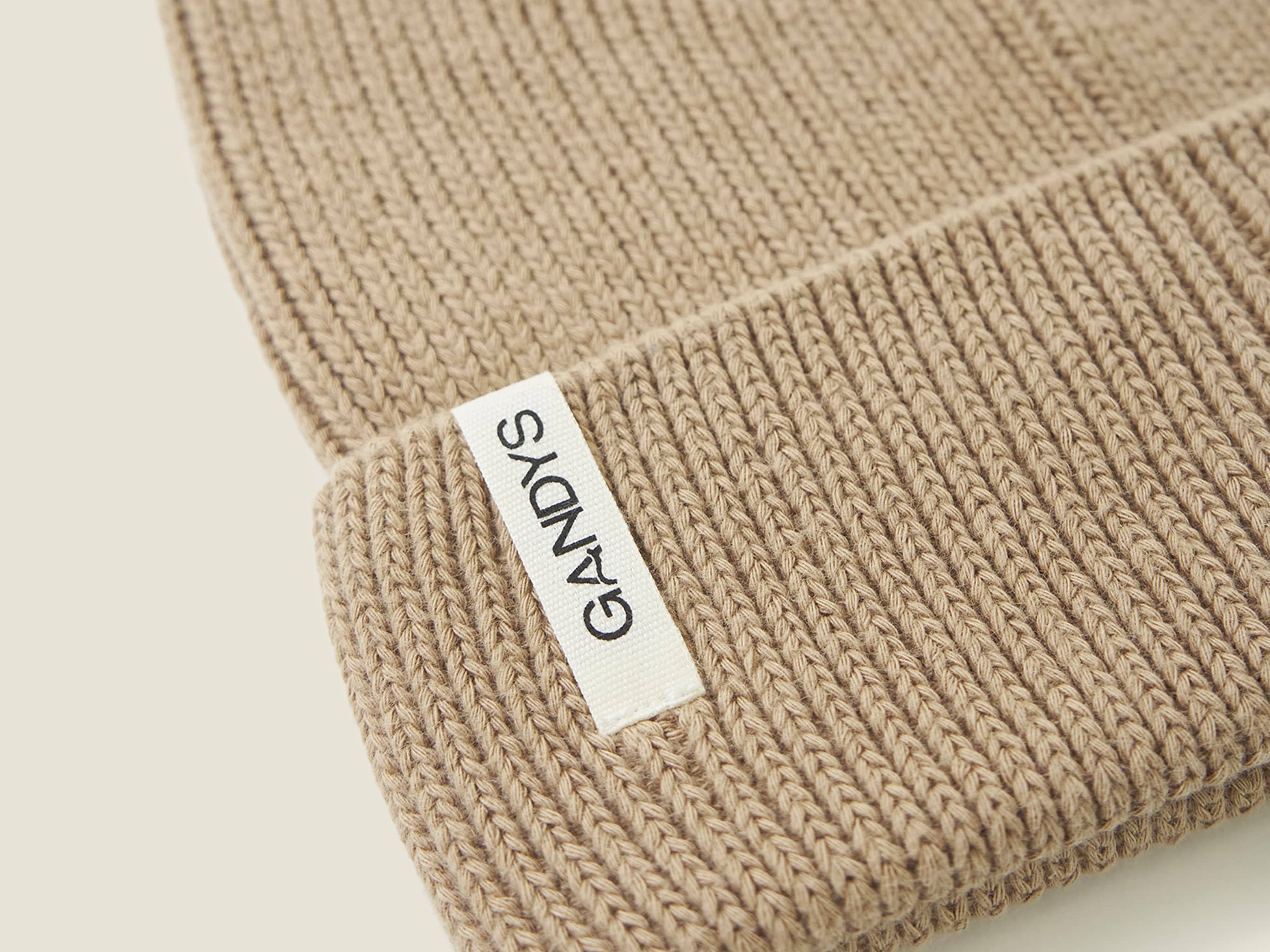 Ecru Organic Cotton Beanie