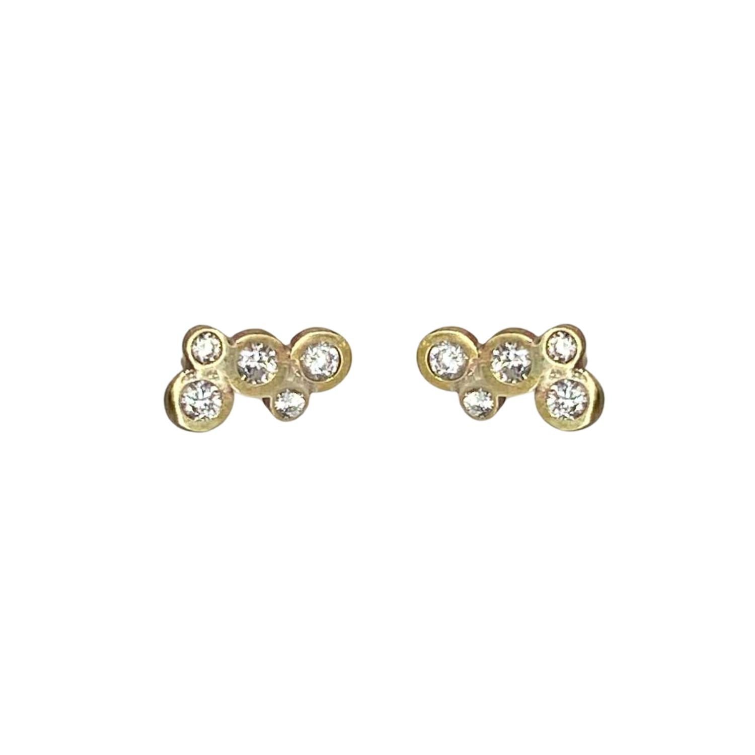 Electric Slide Diamond Stud Earrings