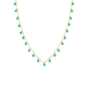 Rising Star Emerald Station Necklace