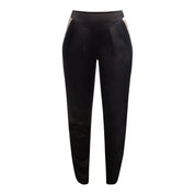 Estella Ebony Oyster Silk Trouser