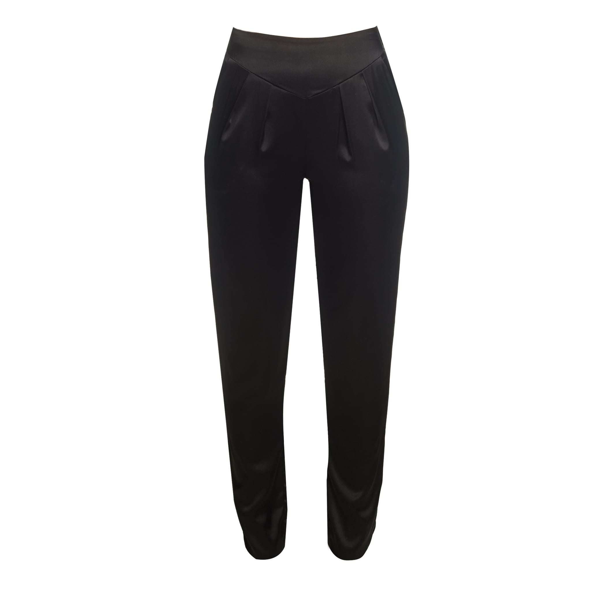Estella Ebony Silk Trousers