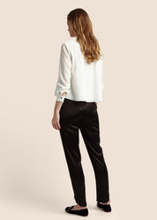 Estella Ebony Silk Trousers