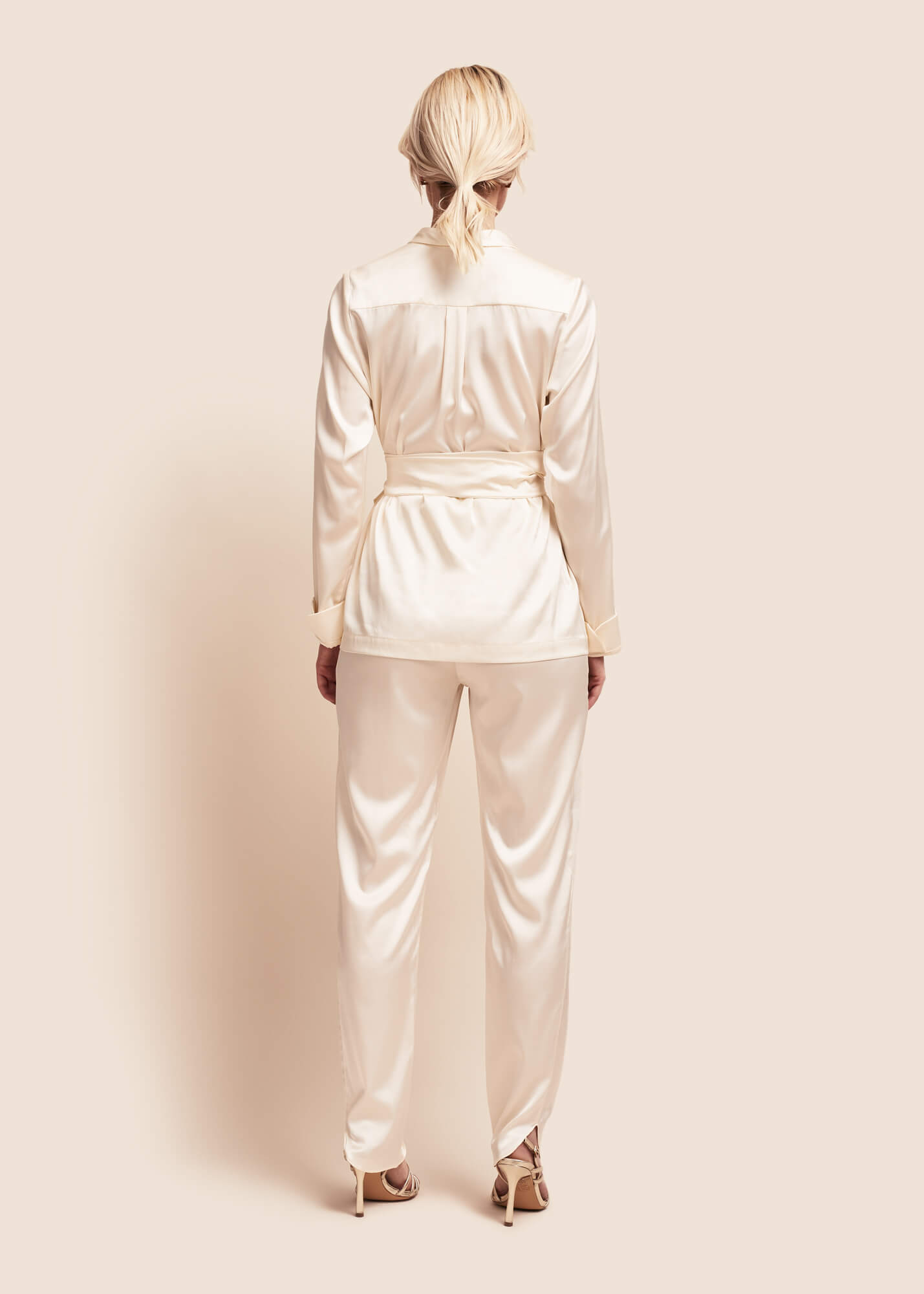 Estella Pearl Silk Trousers