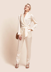 Estella Pearl Silk Trousers