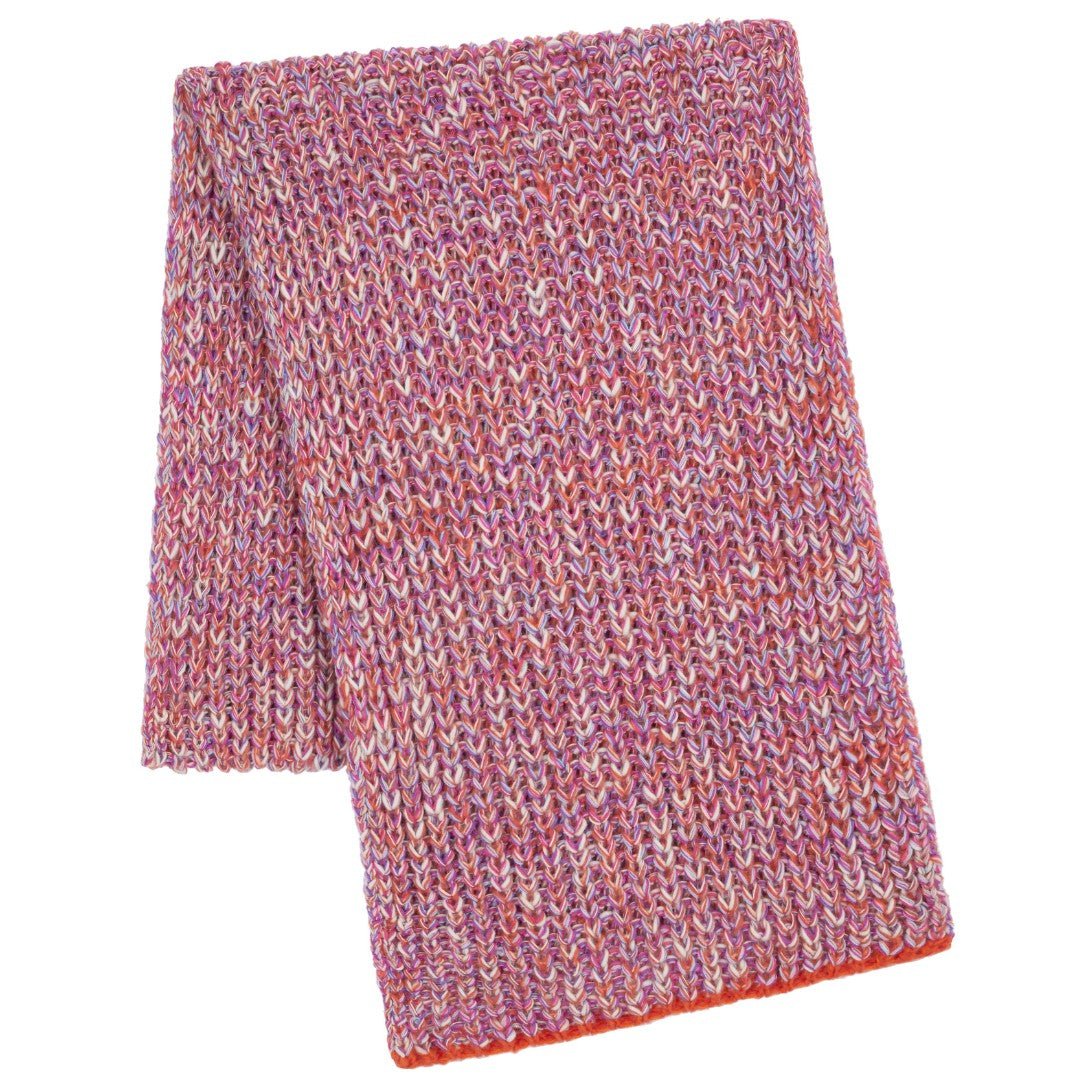 Florence Twist Oversized Knitted Scarf - Orange