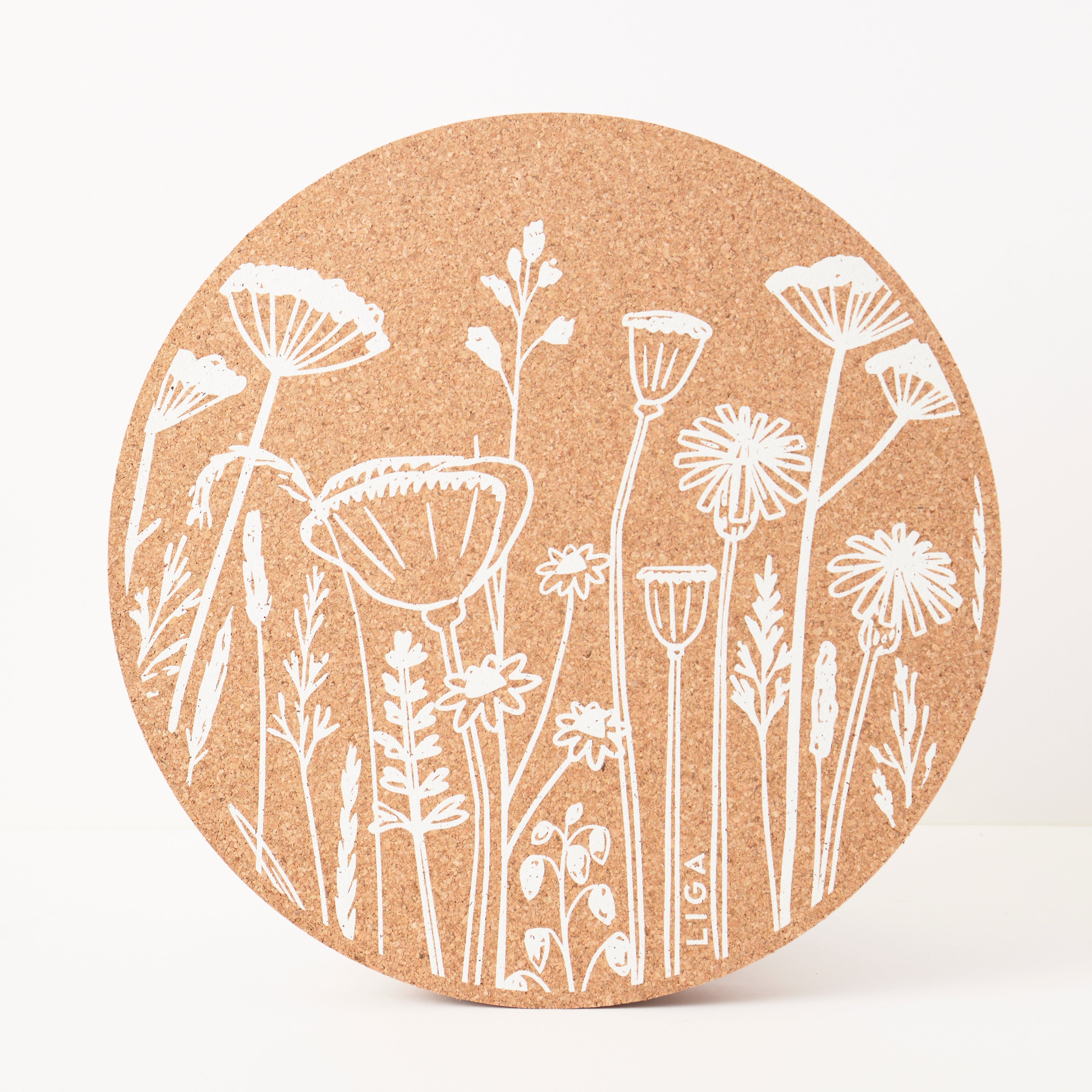 Cork Max Placemats | Flowers | Set of 2