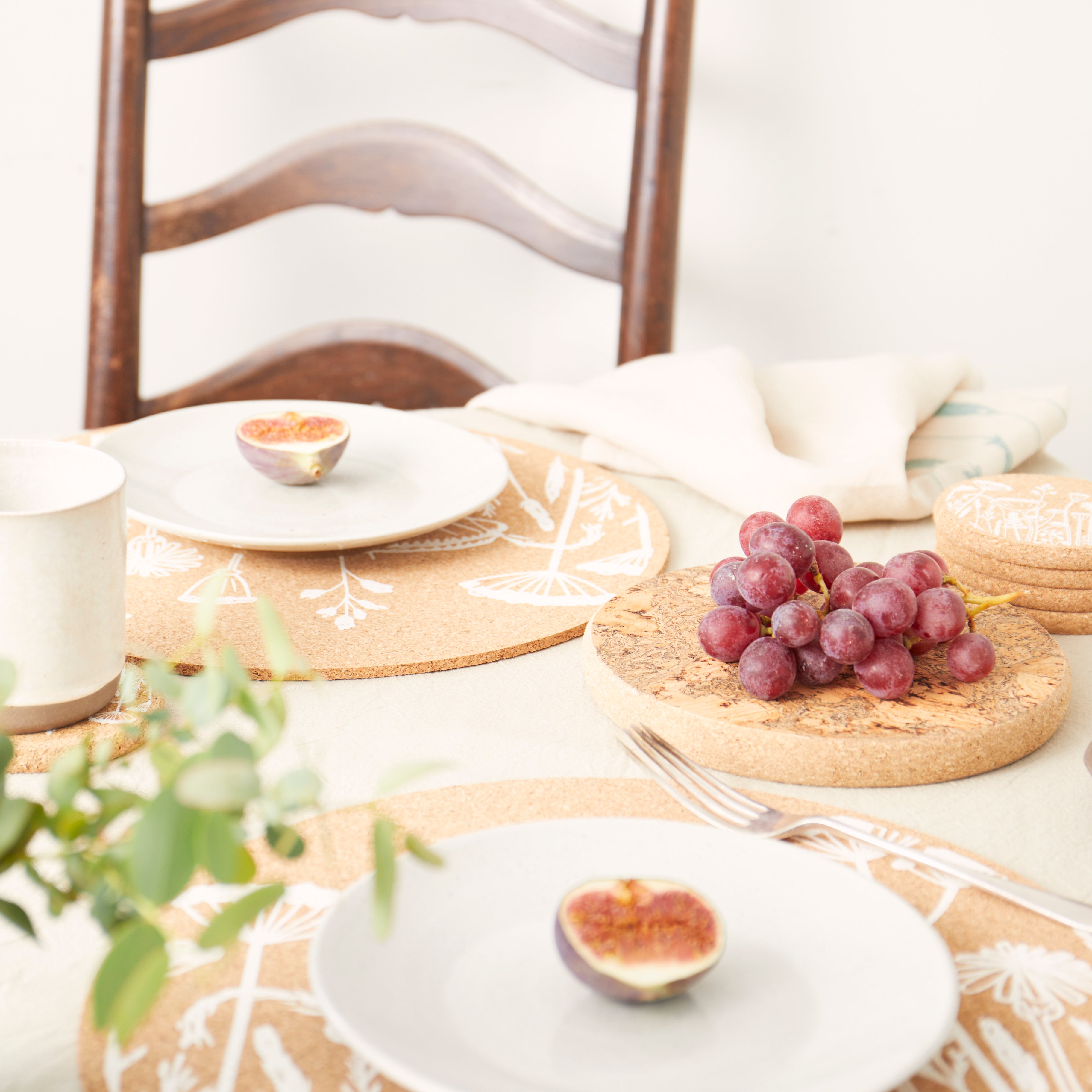 Cork Max Placemats | Flowers | Set of 2