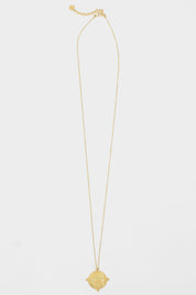 Greek Long Gold Coin Necklace | Gold