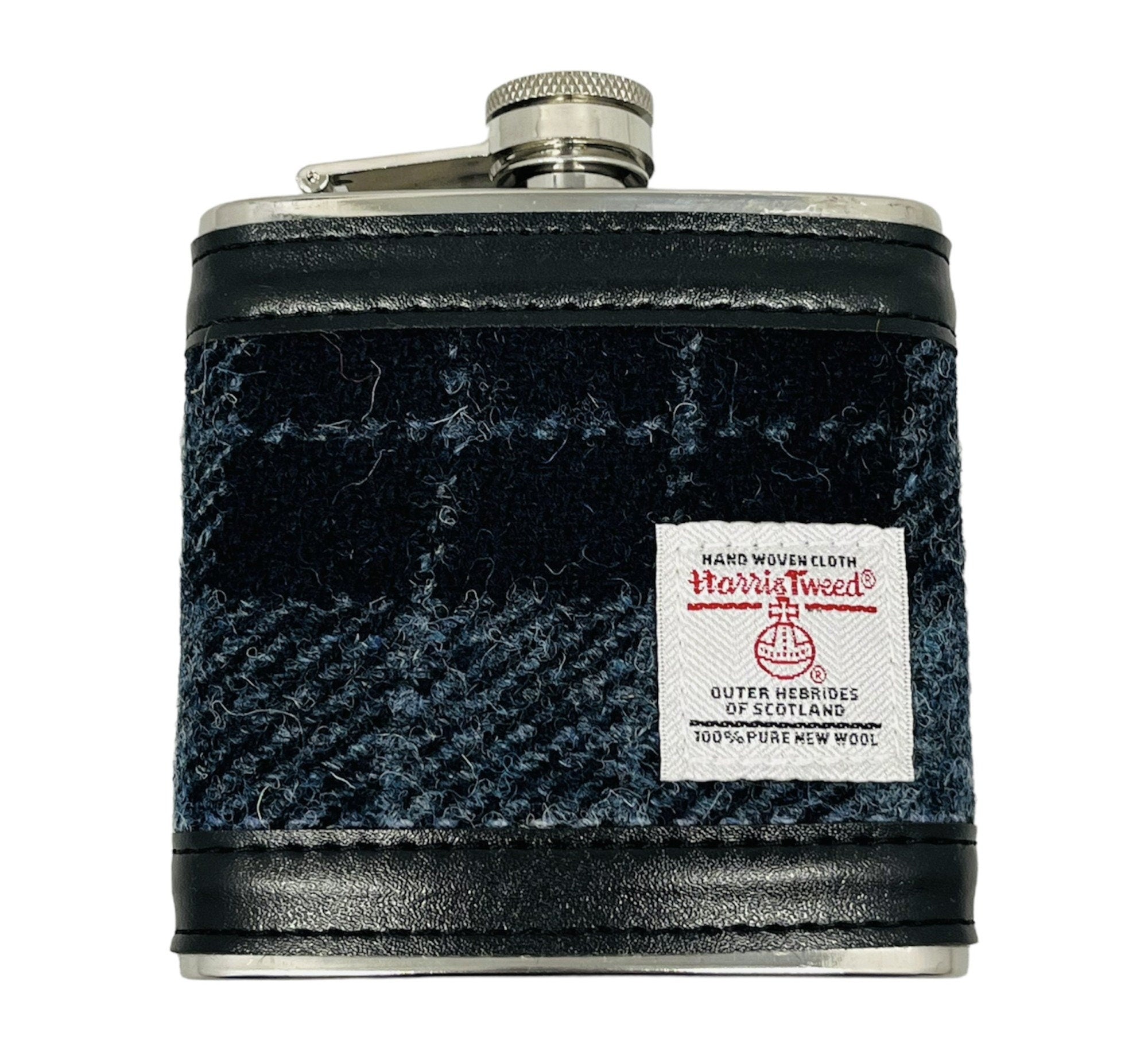 Harris Tweed Hip Flask 6oz