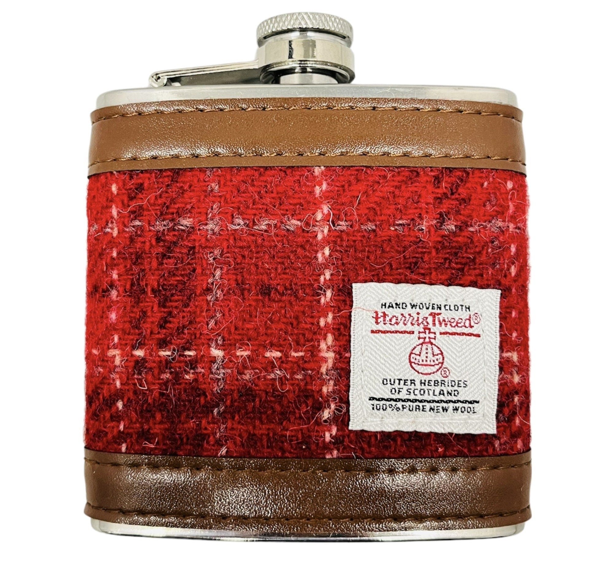Harris Tweed Hip Flask 6oz