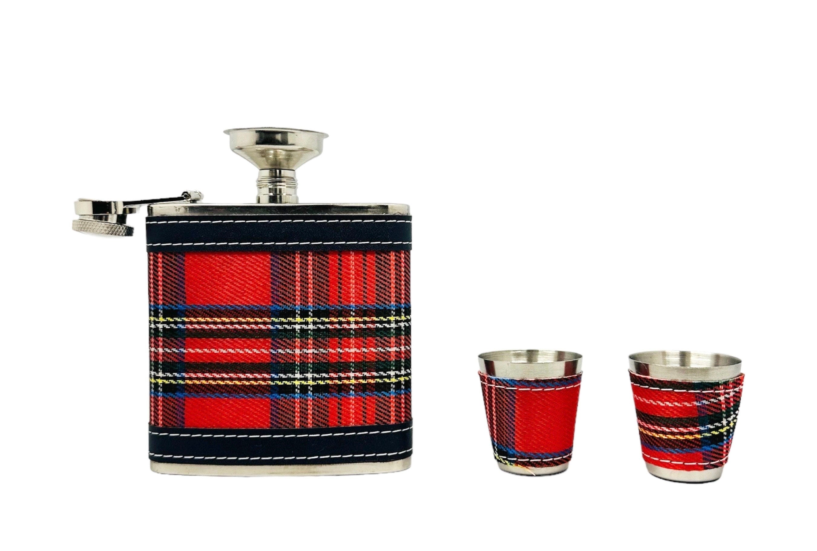 Royal Stewart Hunting Hip Flask 6oz