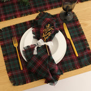 Tartan Themed Linen Placemats (Set of 2)