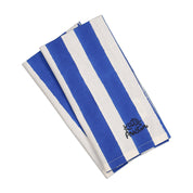 Cloth Napkin in Blue White Cabana Stripe - Set of 8