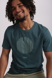 TEAL AUDIO CIRCLE PRINT UNISEX TEE