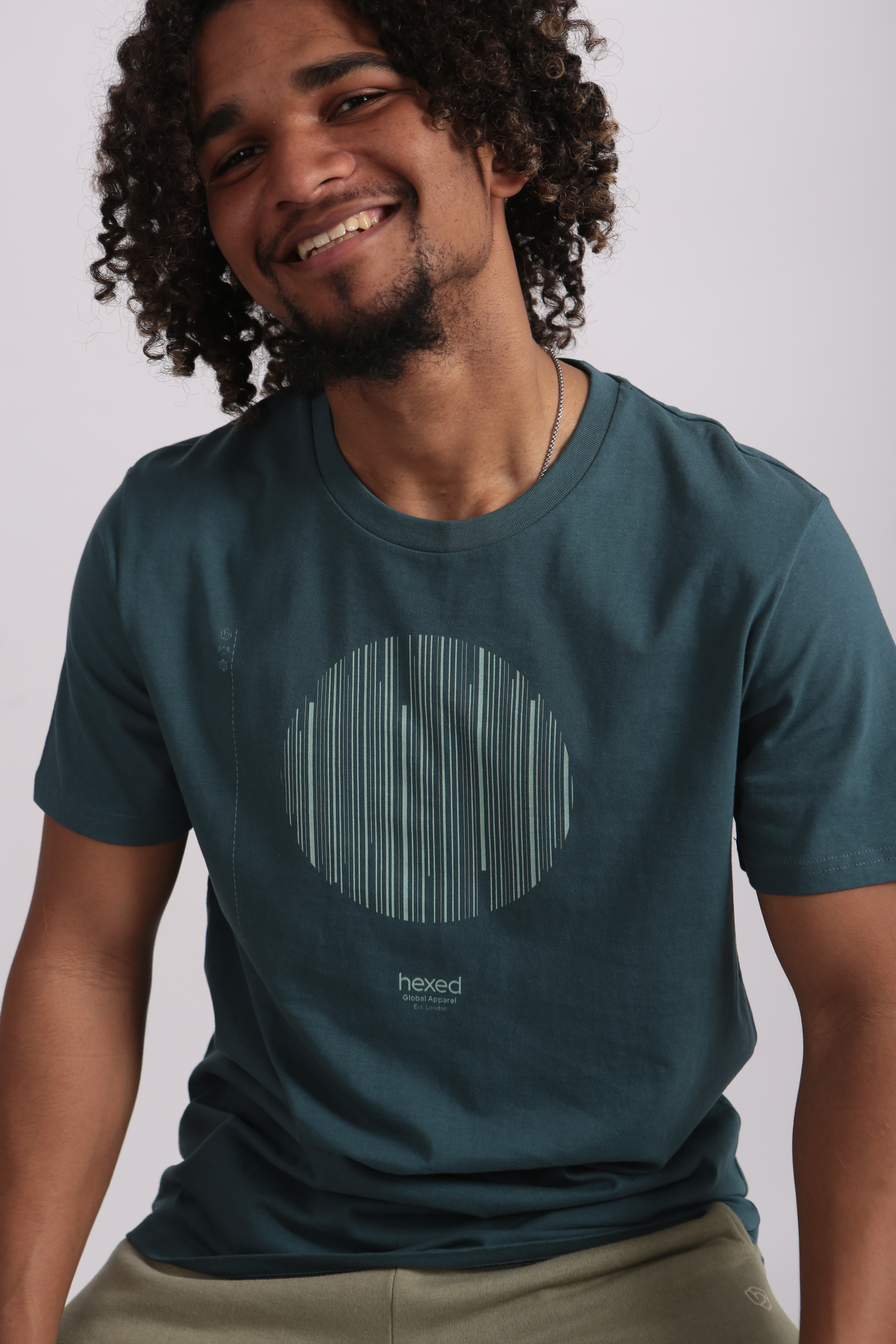 TEAL AUDIO CIRCLE PRINT UNISEX TEE