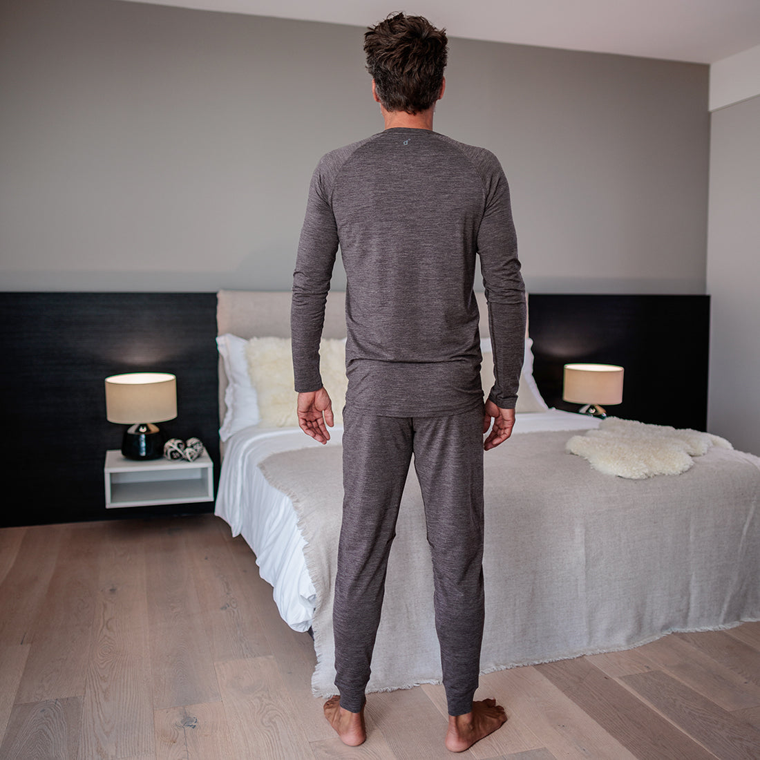 Sleep long sleeve top men—NATTWARM™ SLEEP TECH