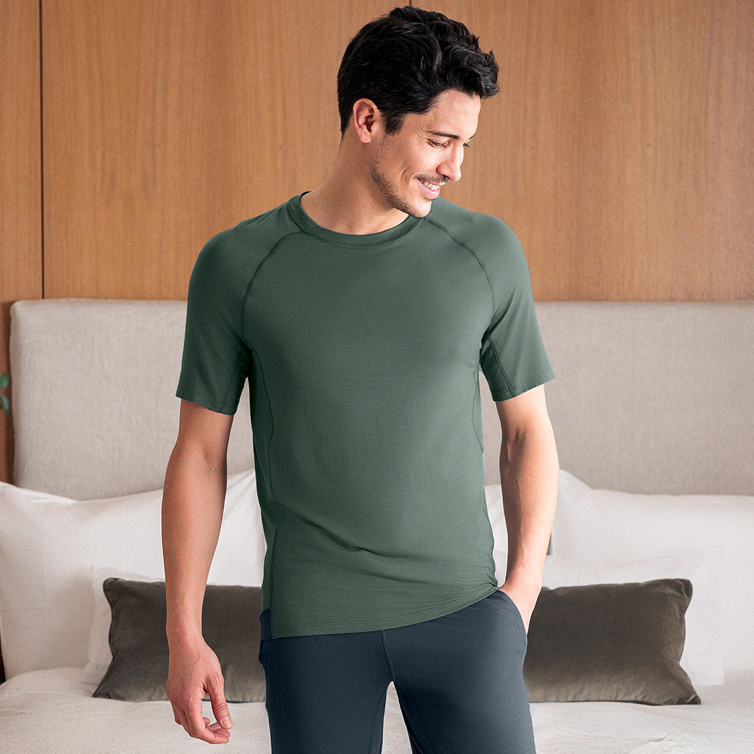 Sleep t-shirt men —NATTWELL™ SLEEP TECH