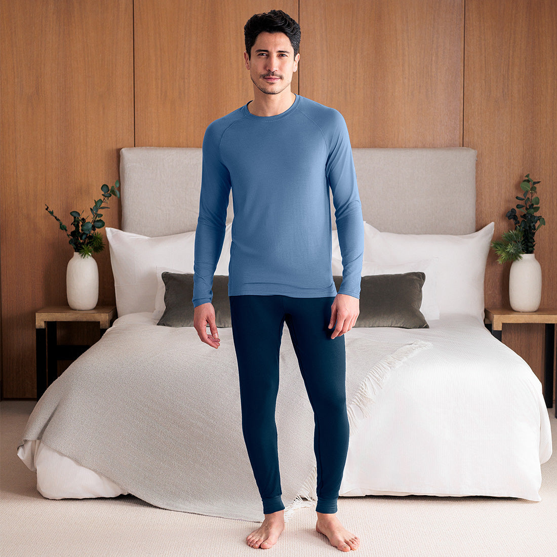 SLEEP LONG SLEEVE MEN  —NATTWELL™ SLEEP TECH