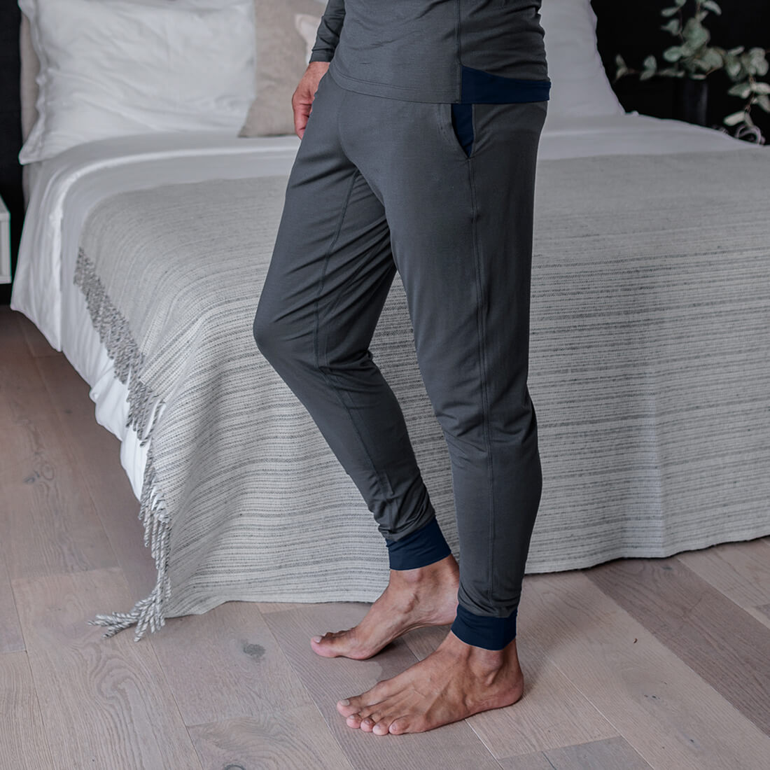 Sleep pants cuff men—NATTWELL™ SLEEP TECH