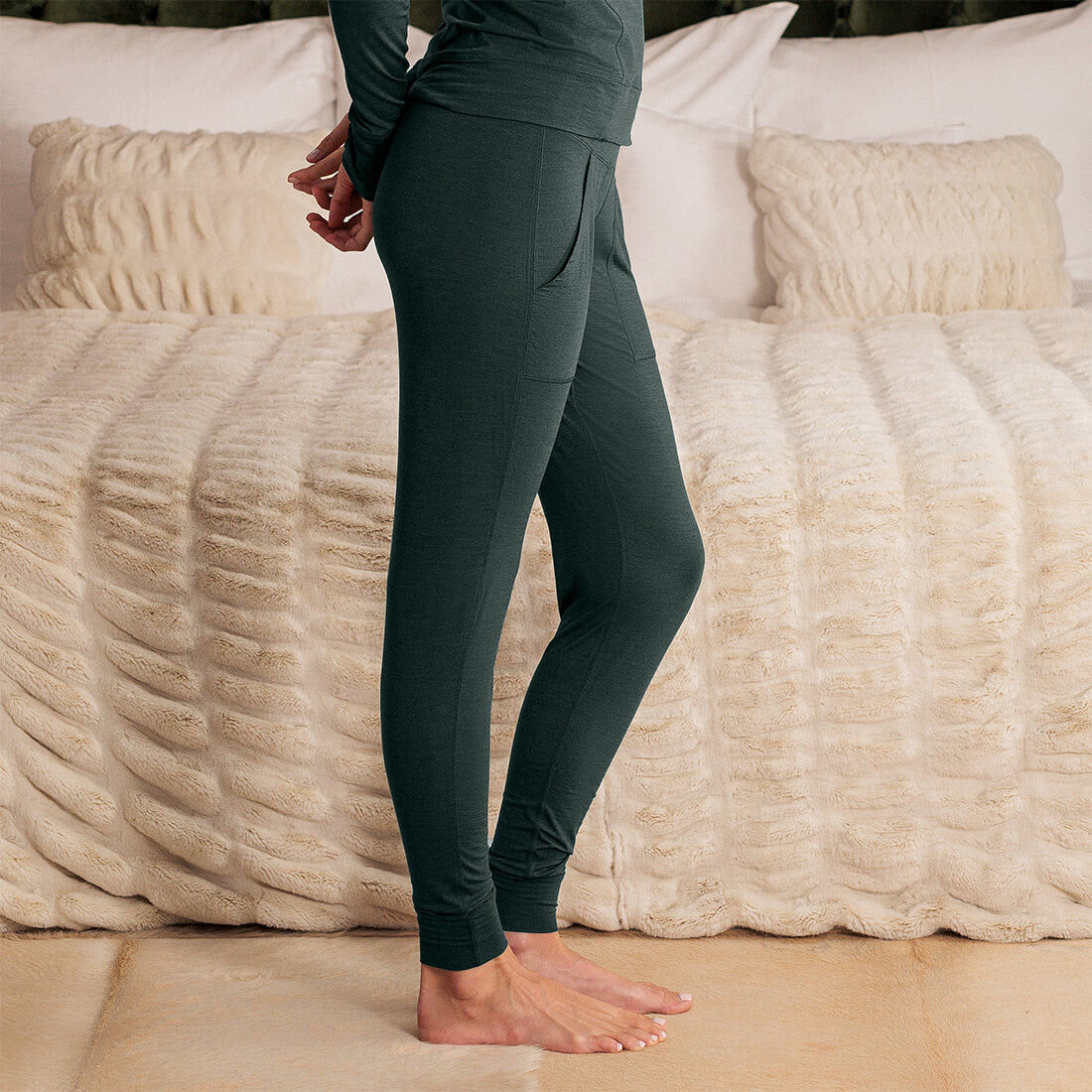 SLEEP PANTS CUFF WOMEN —NATTWARM™ SLEEP TECH