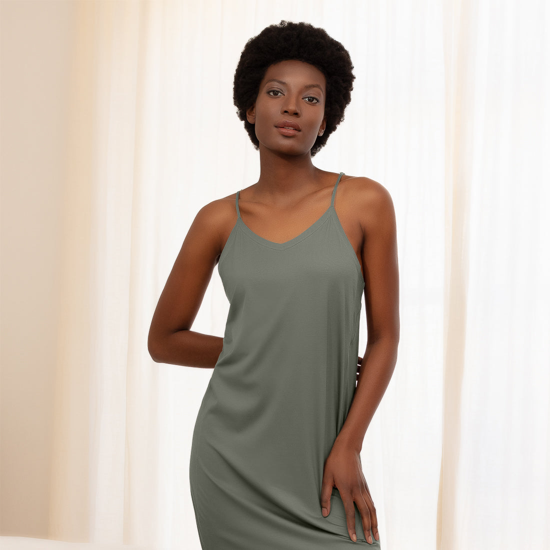 Long slip dress women —NATTCOOL™ SLEEP TECH