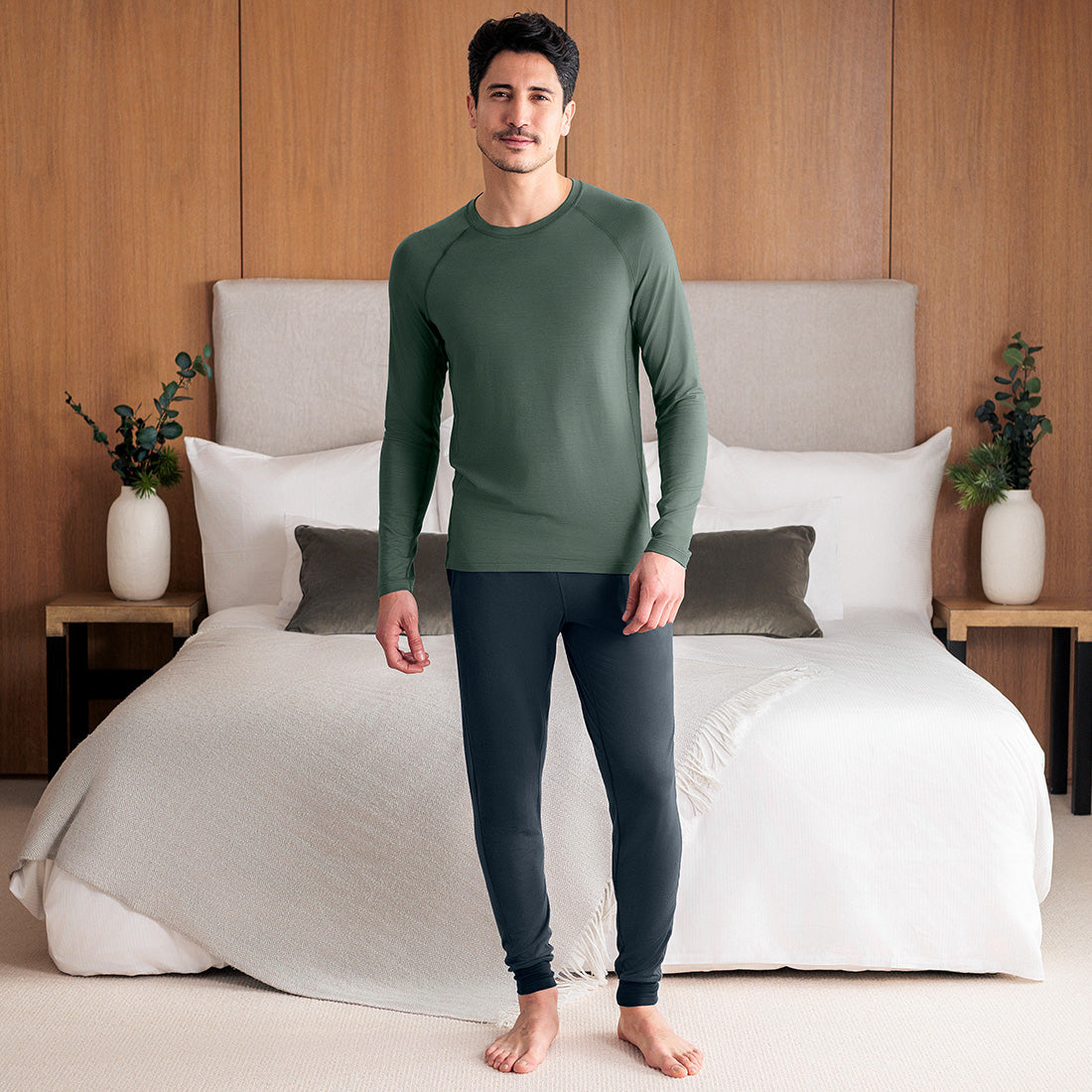 SLEEP LONG SLEEVE MEN  —NATTWELL™ SLEEP TECH