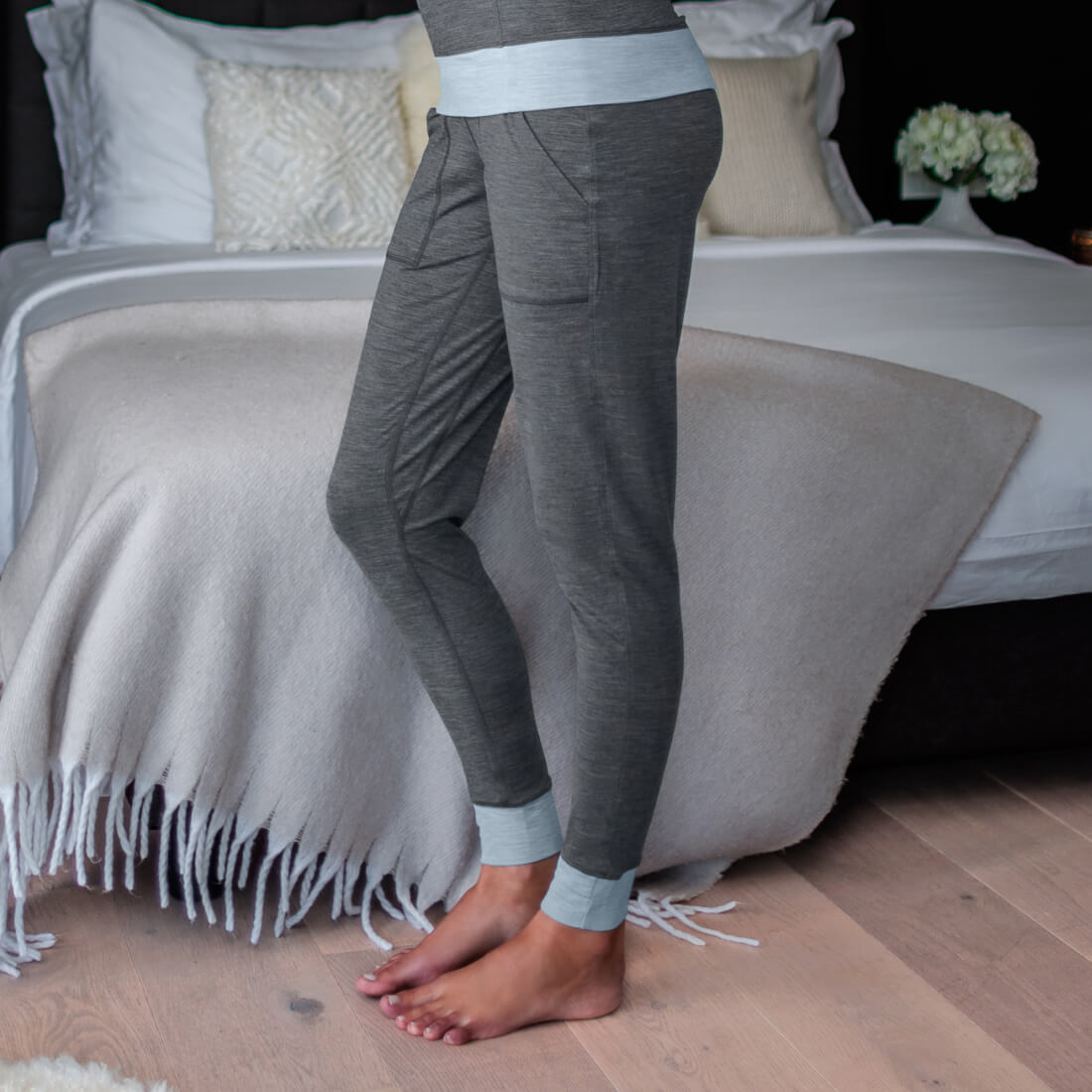 SLEEP PANTS CUFF WOMEN —NATTWARM™ SLEEP TECH