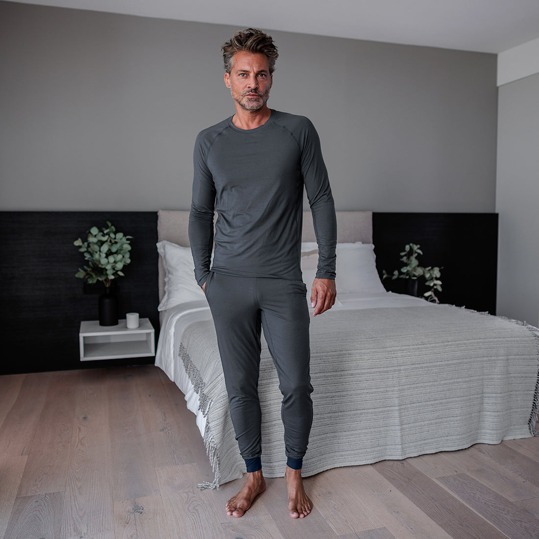 SLEEP LONG SLEEVE MEN  —NATTWELL™ SLEEP TECH