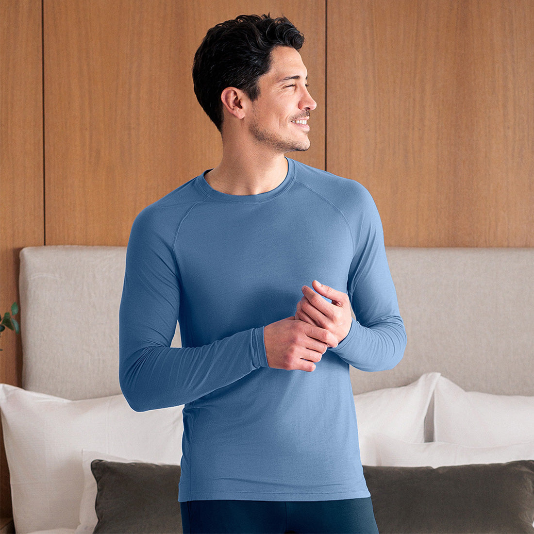 SLEEP LONG SLEEVE MEN  —NATTWELL™ SLEEP TECH