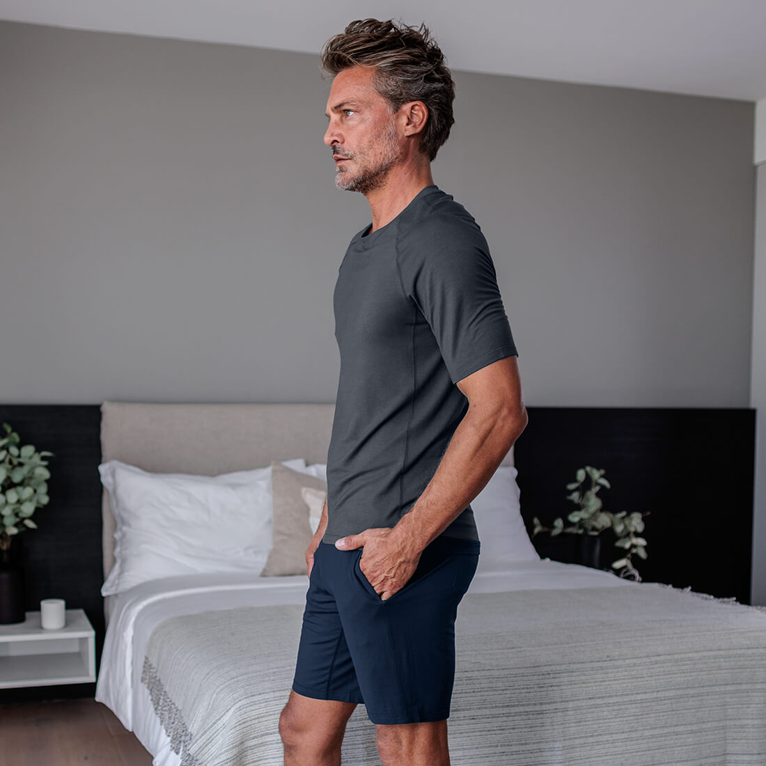 Sleep t-shirt men —NATTWELL™ SLEEP TECH