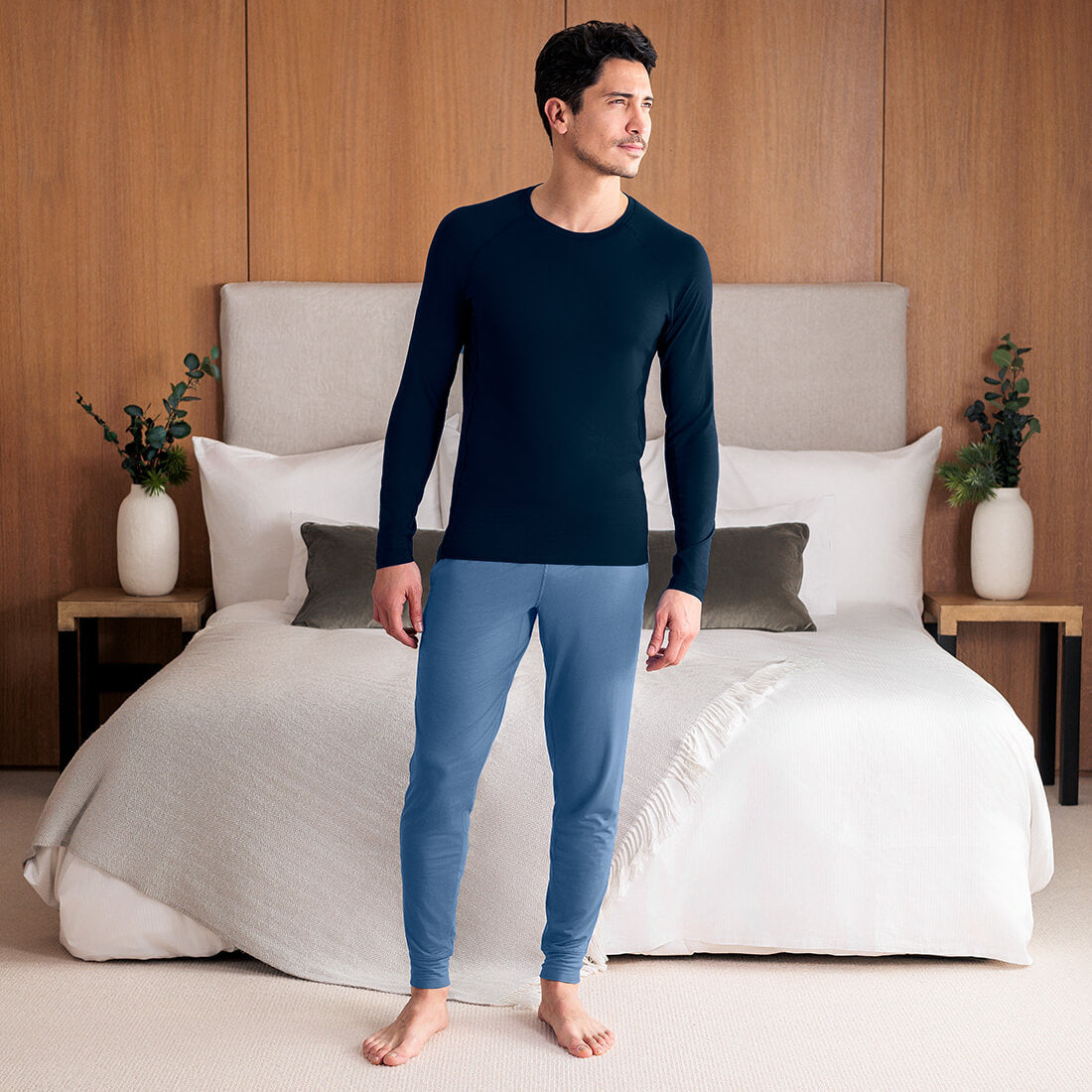 Sleep pants cuff men—NATTWELL™ SLEEP TECH