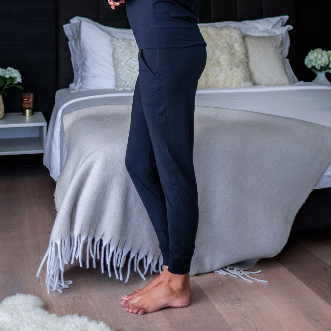 SLEEP PANTS CUFF WOMEN —NATTWARM™ SLEEP TECH