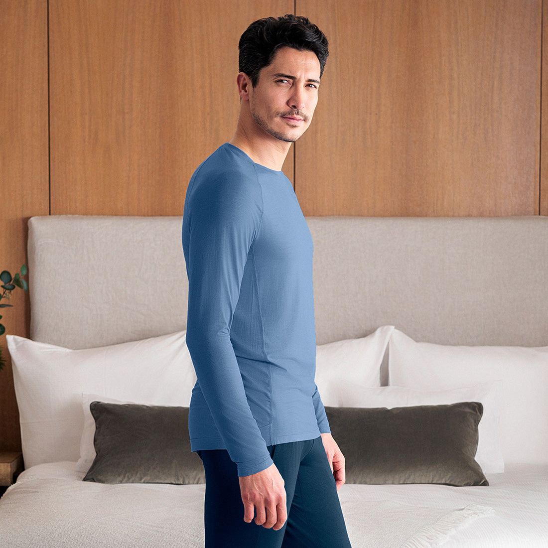 SLEEP LONG SLEEVE MEN  —NATTWELL™ SLEEP TECH