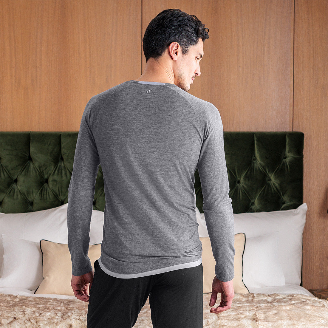 Sleep long sleeve top men—NATTWARM™ SLEEP TECH