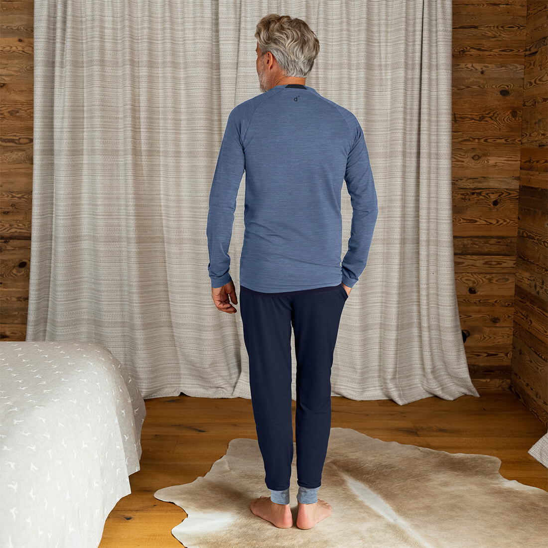 Sleep long sleeve top men—NATTWARM™ SLEEP TECH