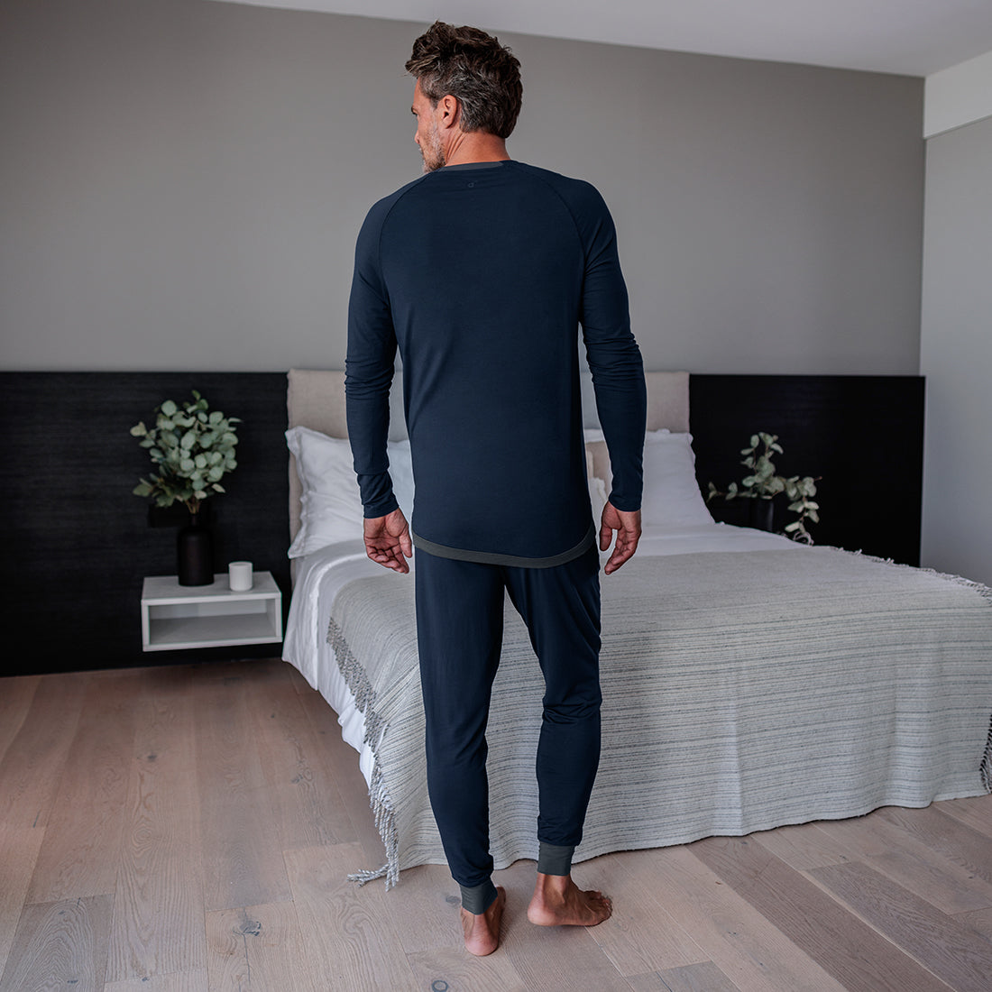 SLEEP LONG SLEEVE MEN  —NATTWELL™ SLEEP TECH