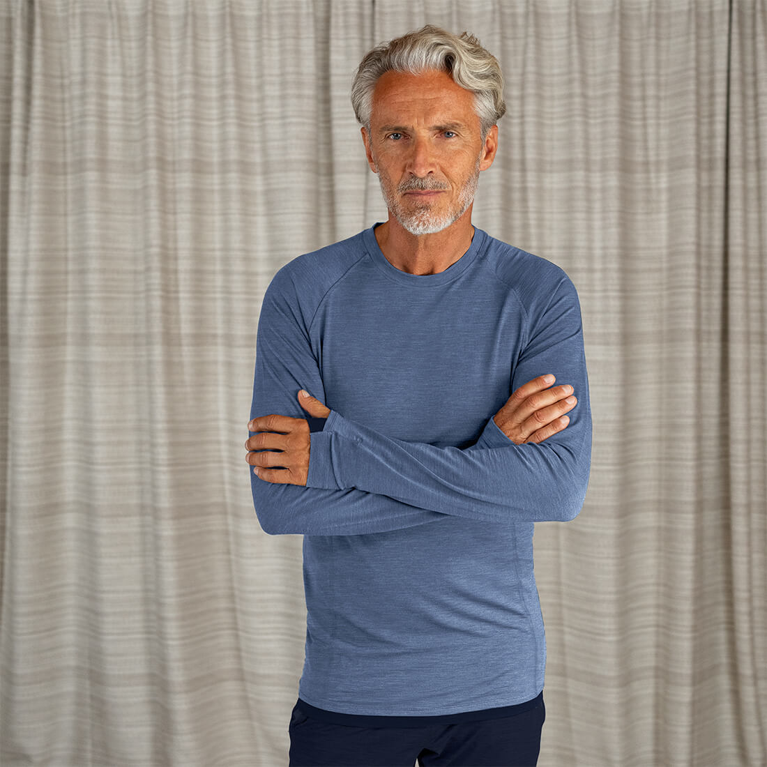 Sleep long sleeve top men—NATTWARM™ SLEEP TECH