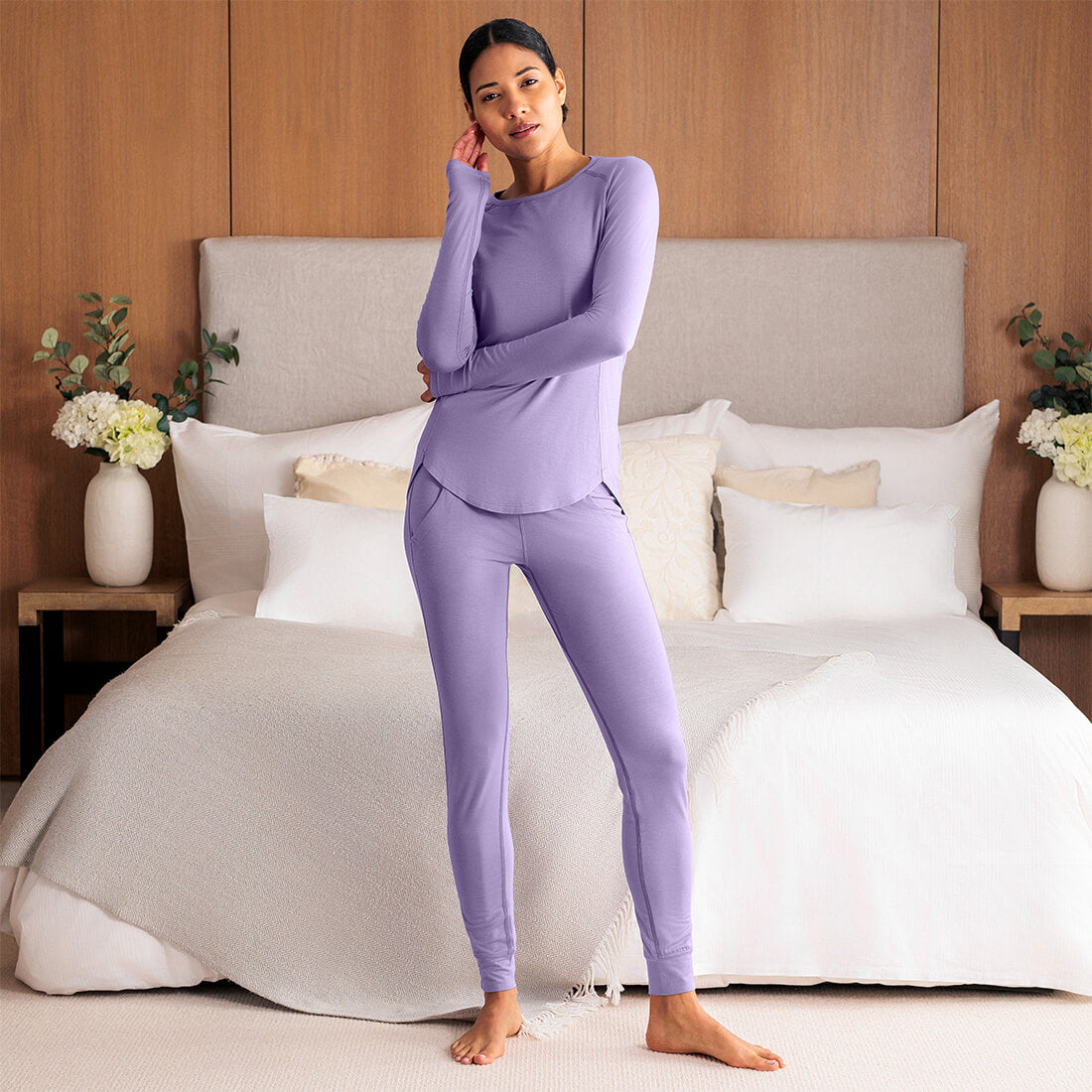 Sleep long sleeve top women —NATTWELL™ SLEEP TECH