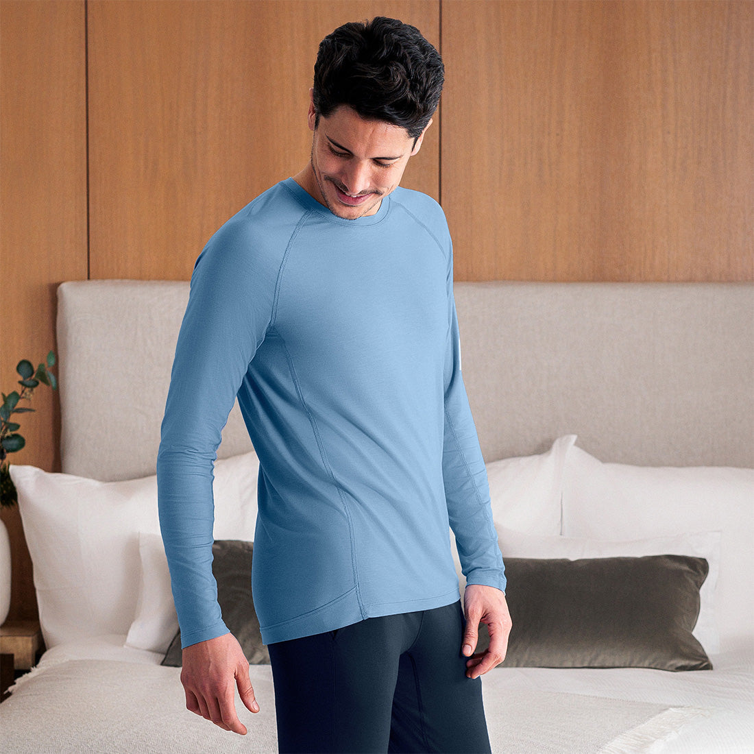 SLEEP LONG SLEEVE MEN  —NATTWELL™ SLEEP TECH