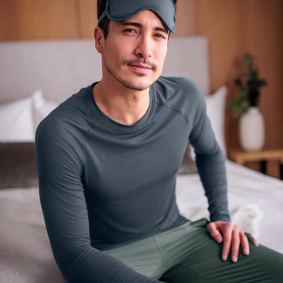 SLEEP LONG SLEEVE MEN  —NATTWELL™ SLEEP TECH