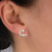 Ishtar Diamond Stud Earrings