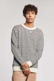 HAKKU Men's - Organic Cotton & Tencel Jumper Off White