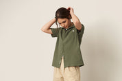 Khaki Zapata Cuban Collar Shirt