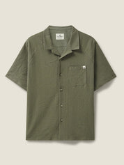 Khaki Zapata Cuban Collar Shirt