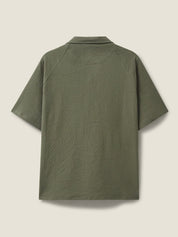 Khaki Zapata Cuban Collar Shirt