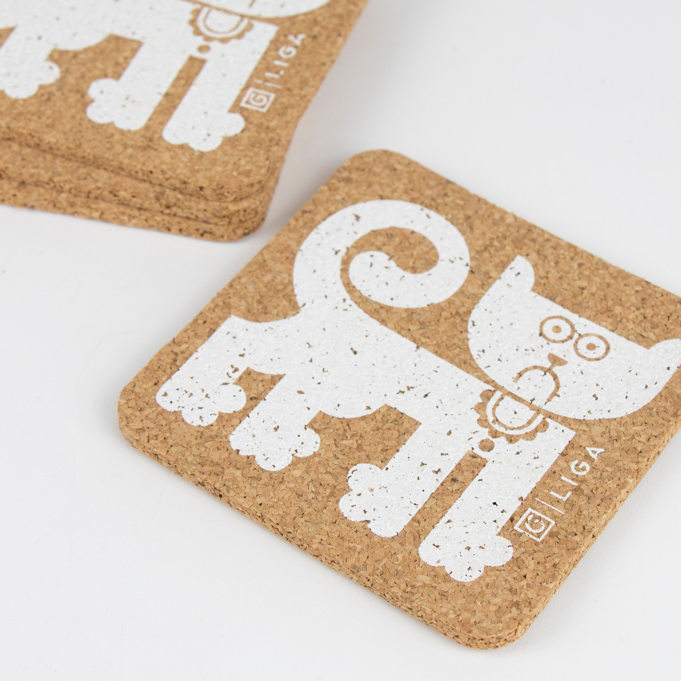 Hornsea Cork Coasters | Happy Cat